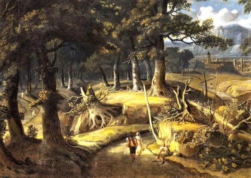 17th century - Wood landscape - Jan Looten ( 1618 - 1681)